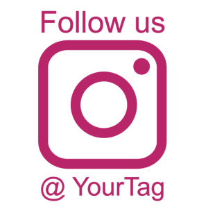 Personalized Instagram Handle Decal | Custom Instagram Name Sticker for Business | Social Media Vinyl Decal for Car, Window, Laptop