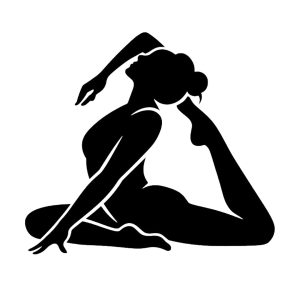 Yoga & Exercise Silhouette Decals | Wall, Laptop, Car, or Water Bottle | Multiple Poses & Sizes